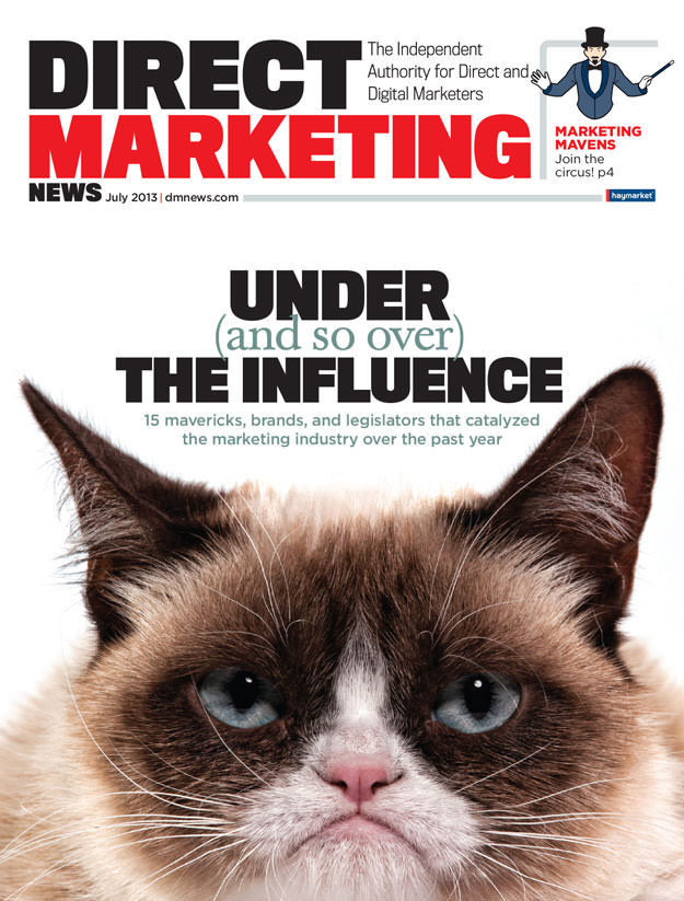 Grumpy Cat made the cover of Direct Marketing News